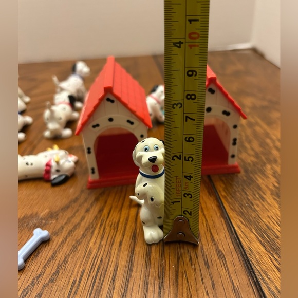 Vintage 90s Jasman Disney 101 Dalmatians Pvc Dog Collection Lot 11 Dogs 2 Houses - Picture 12 of 14